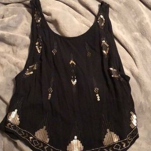 Free People Size M Sequin Tank